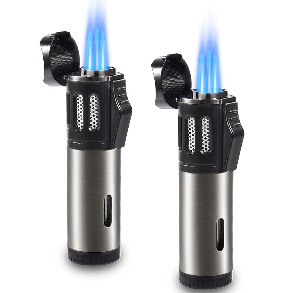 Urgrette 2 Pack Triple 3 Jet FlameTorch Lighters